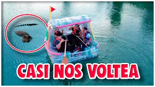 ¡NAVEGAMOS UN BARCO HECHO CON BOTELLAS DE PLÁSTICO! BUSHEADO