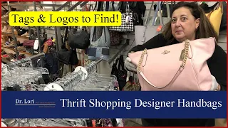 Tags & Logos! Shop Vintage Kate Spade, Dooney & Bourke, Coach Handbags - Thrift with me Dr. Lori