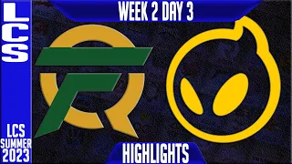 FLY vs DIG Highlights | LCS Summer 2023 W2D3 | FlyQuest vs Dignitas