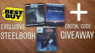 King Kong - Field of Dreams - How to Train Your Dragon 3 Steelbook Unboxing + Digital Code Giveaway