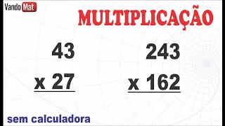 MULTIPLICAÇÃO POR 2 E 3 NÚMEROS / CONTA DE VEZES #encceja #enem #matemática #dica #multiplicação