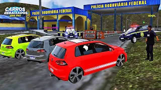 CARROS REBAIXADOS ONLINE | FOMOS PARADO NA BLITZ DA PRF COM OS GOLF GTI REBAIXADO