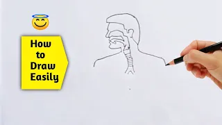 How to Draw Respiratory System step by step/easily | easy way to draw respiratory system