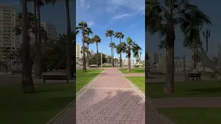 🇲🇦 Walking through a public garden in Tangier 🇲🇦