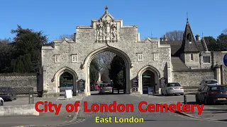 City of  London Cemetery, East London. A walk among the memorials.