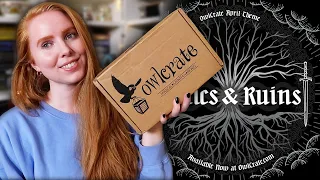 Owlcrate bookish unboxing! 🖤 | April 2023 Relics & Ruins