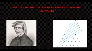Why do Fibonacci Numbers appear in the Pascal's Triangle?