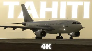 4K ULTRA Beautiful A310 Departure Out Of Tahiti - Microsoft Flight Simulator - Sim Update 11