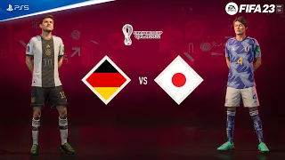 FIFA 23 PS5 - Germany vs Japan - World Cup Qatar 2022 | [4K60fps]