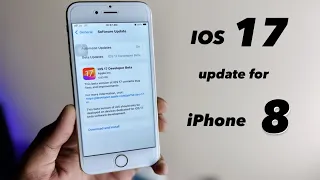 IOS 17 update for iPhone 8, 8+, X || How to install ios 17 on iPhone 8