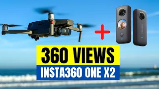 360 Camera Drone Mount 😍 How to Mount Insta360 ONE X2 OVER or UNDER your Mavic 2 Pro? 🤔