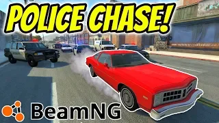 CRAZY POLICE CHASE In BeamNG Drive | BeamNG Drive Gameplay