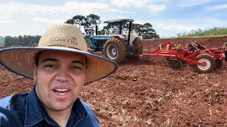 Mais um preparo de solo para plantação de brócolis e couve-flor