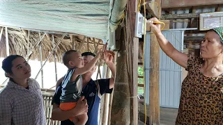 Electricity was installed for lighting, but my mother-in-law did not allow us to share electricity