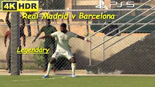 Real Madrid v Barcelona 3v3, Legendary Difficulty, Volta EA FC 24 Gameplay (PS5 UHD 4K60FPS HDR)