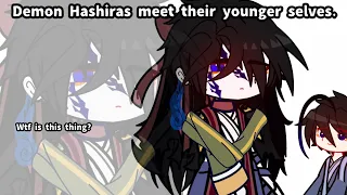 | Demon Hashiras meet their younger selves | Kny | Swap au/Demon hashiras | Part 1 | ♡♡ |