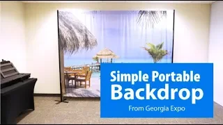 How to Set up a Portable Backdrop Kit | Georgia Expo