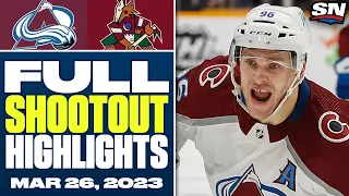 Colorado Avalanche vs. Arizona Coyotes | FULL Shootout Highlights - March 26, 2023