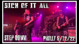 Sick Of It All “Step Down” @ Brooklyn Bowl- Philadelphia, PA 5/12/22