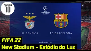 FIFA 22 | Benfica vs Barcelona | Estádio da Luz | New Stadium | Champions League