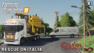 Buying a NEW SCANIA and transporting harvester | Rescue on Italia | Farming Simulator 19 | Episode 1