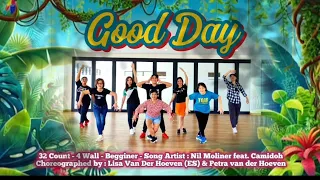 Good Day | Beginner Line Dance - Demo by : Amare Suvarna