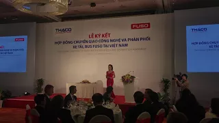 MC song ngữ Giang Hồng | Lễ ký kết Thaco & Fuso