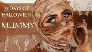 31 DAYS OF HALLOWEEN 2020 | Mummy Makeup Look Tutorial using  Pat Mcgrath Celestial Divinity Palette