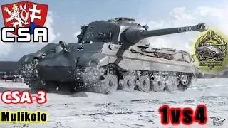 World of Tanks - King Tiger II - 8K Damage 9 Kills - 1vs4