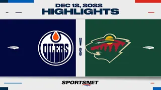 NHL Highlights | Oilers vs. Wild - December 12, 2022