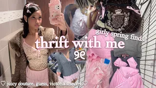 thrift with me ♡ cute and dolly spring finds! (try on haul)