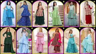 Short Frock Sharara Collection 2023 🌹Short Frock Design For Girls | sharara Dress Designs | gharara