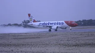 POWERFUL WATER PULLING from an Airbus A320 at Faro Airport