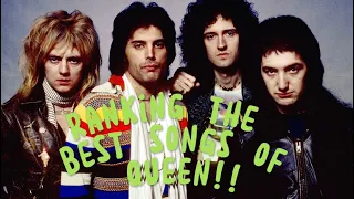 Ranking the best songs of Queen! Part1!