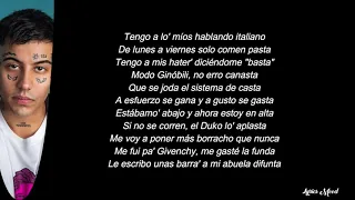 Duki - GIVENCHY LETRA