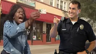 the ANGRIEST lady I've ever seen on a traffic stop