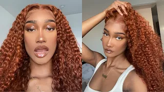 GINGER HAIR COLOR | WATCH ME COLOR + INSTALL THIS LACE FRONT WIG | ft. World New Hair