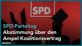 SPD-Parteitag: Abstimmung über den Ampel-Koalitionsvertrag