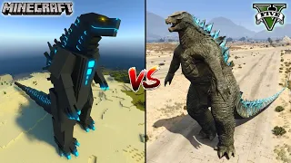 MINECRAFT GODZILLA VS GTA 5 GODZILLA - WHO IS BEST?