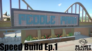 Peddle Park | Speed Build Ep.1 | Parking Lot/ Entrance Plaza | Planet Coaster Console