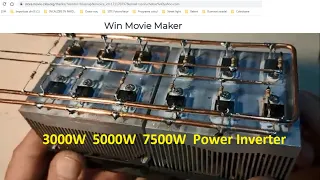 3000W 5000W 7500W BEST POWER INVERTER 12V Battery, DIY. Part 1
