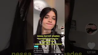 nessa barrett SHADES kendall monroe for copying her! #nessabarrett #tiktok