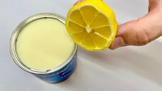 Mix the condensed milk and lemon! A simple and delicious recipe!