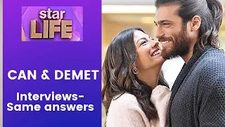 Can Yaman & Demet Ozdemir ❖  Separate Interviews, Same Answers ❖ 2017 ❖ Star Life ❖  English