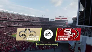 Saints vs 49ers Week 12 Simulation