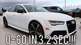 The 2017 Audi RS7 is UNBELIEVABLY Fast!