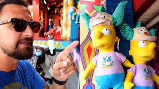 Playing Every Universal Studios Simpsons Land Carnival Game! | Prizes, Lunch & Exploring Springfield