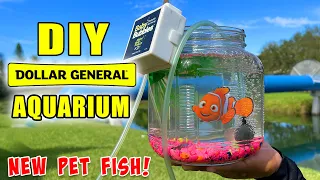 DIY Dollar General Fish Aquarium!