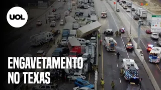 Engavetamento com 100 carros deixa mortos e feridos no Texas