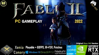 Fable 2 PC Gameplay | Xenia Canary | Playable | Xbox 360 Emulator | 2022 Latest